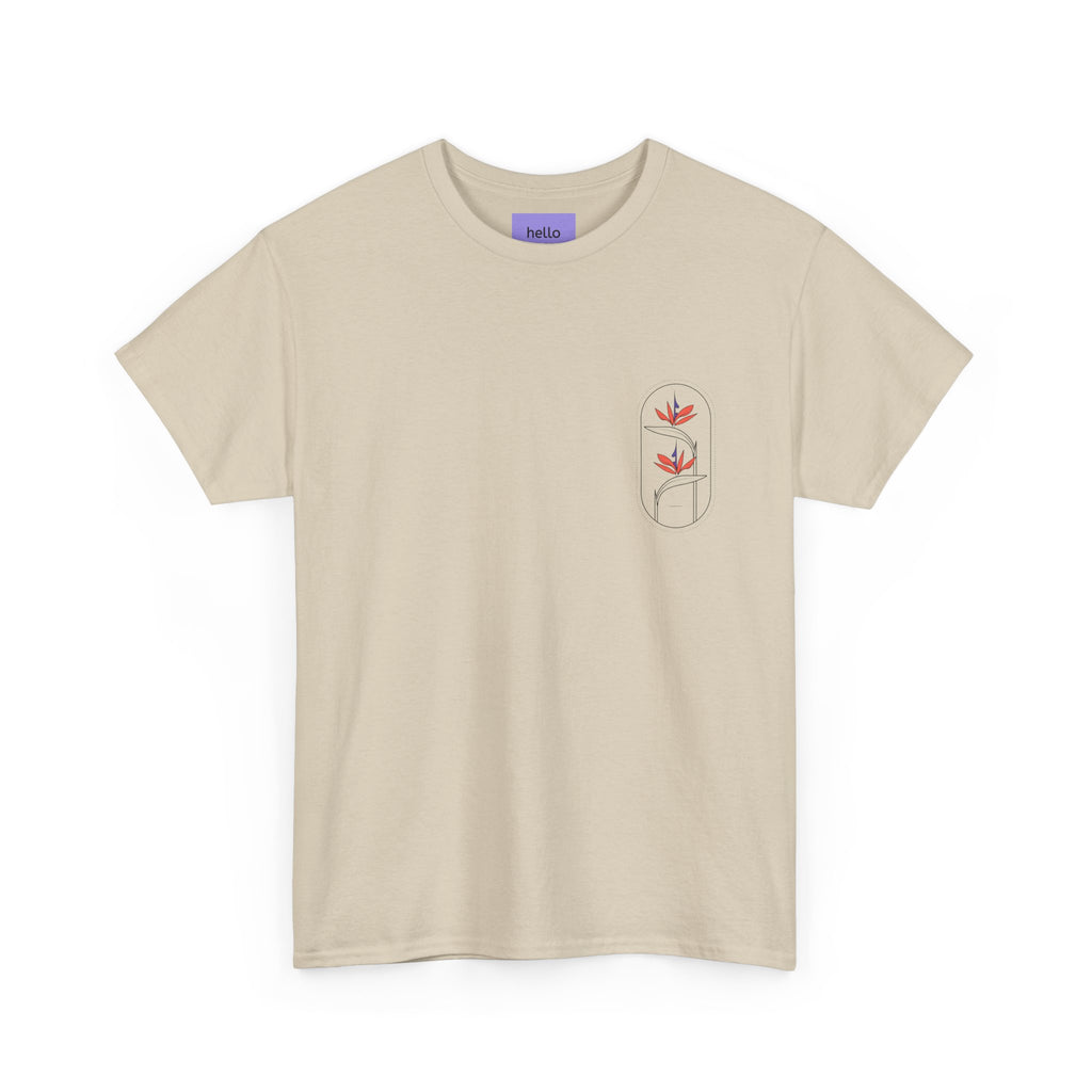 Heliconias Floral T-Shirt — Tropical Flower Graphic Tee