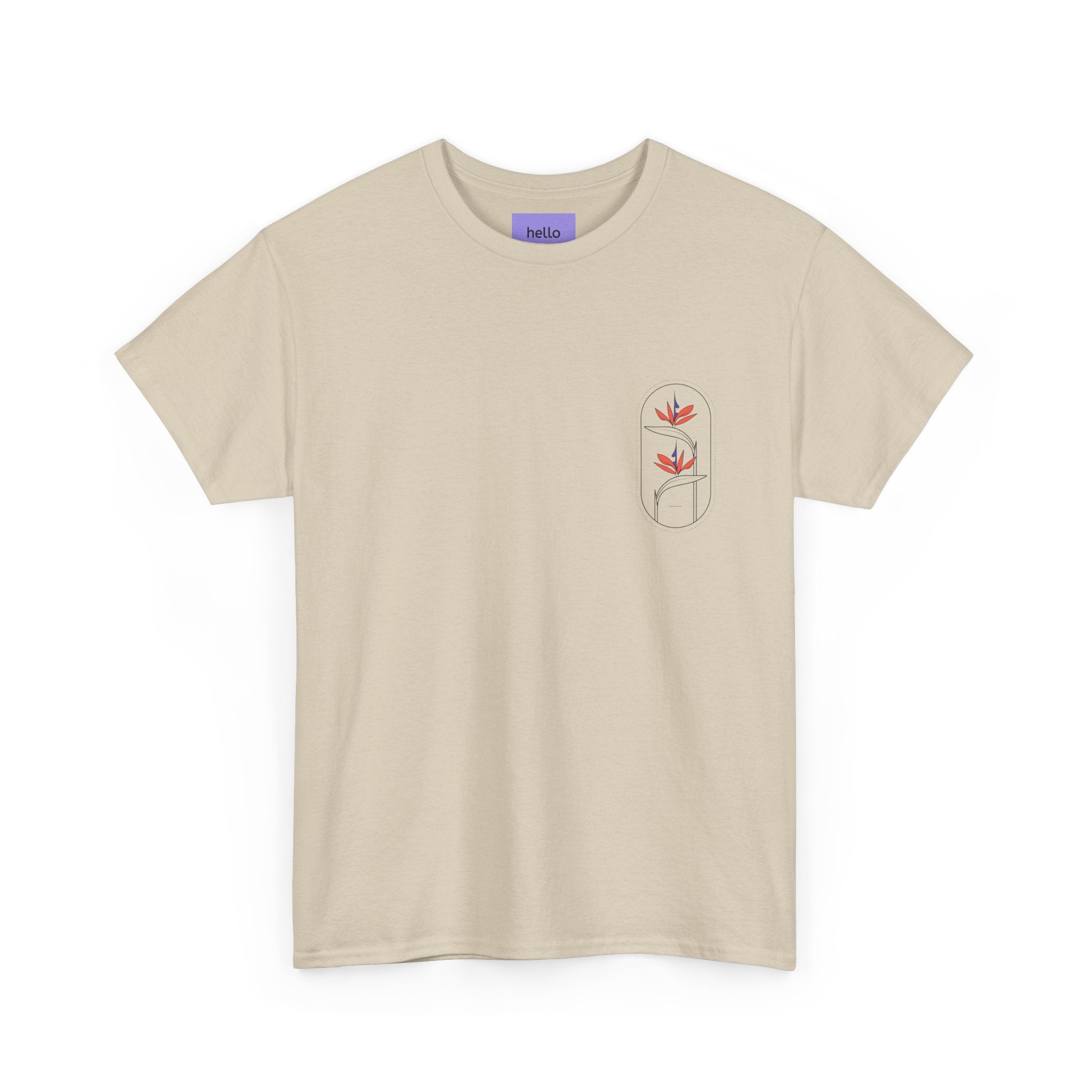 Heliconias Floral T-Shirt — Tropical Flower Graphic Tee