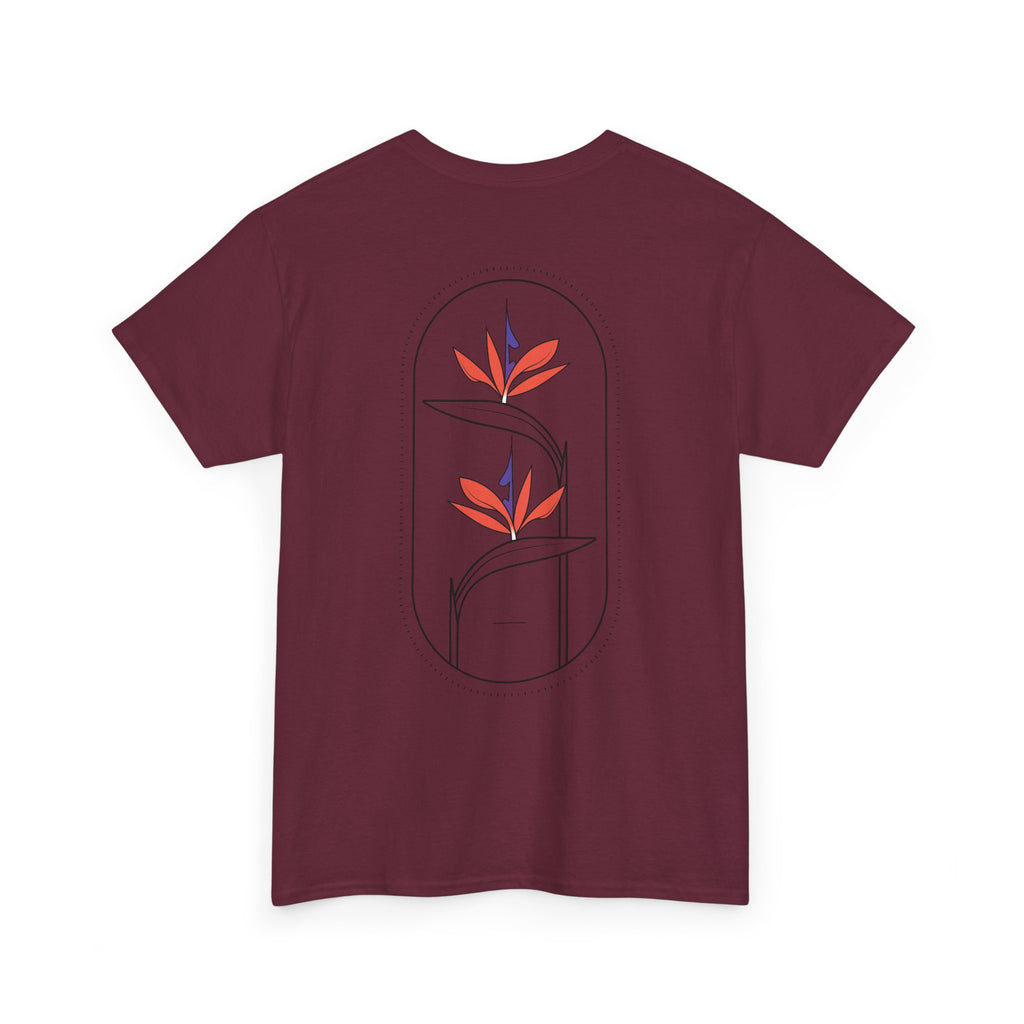 Heliconias Floral T-Shirt — Tropical Flower Graphic Tee