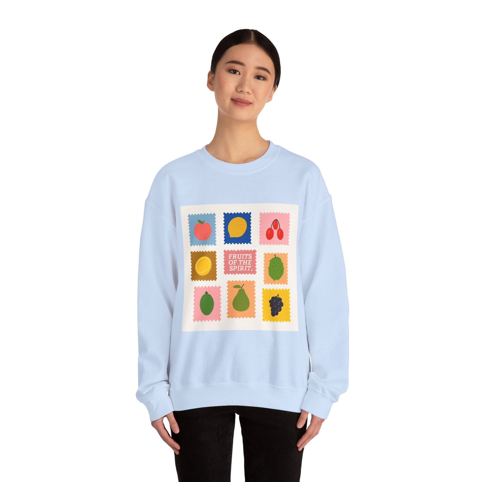 Fruit of the Spirit Crewneck Sweatshirt — Inspirational Faith Graphic