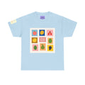 Fruit Stamps Graphic Tee — Cute Retro Produce Pattern
