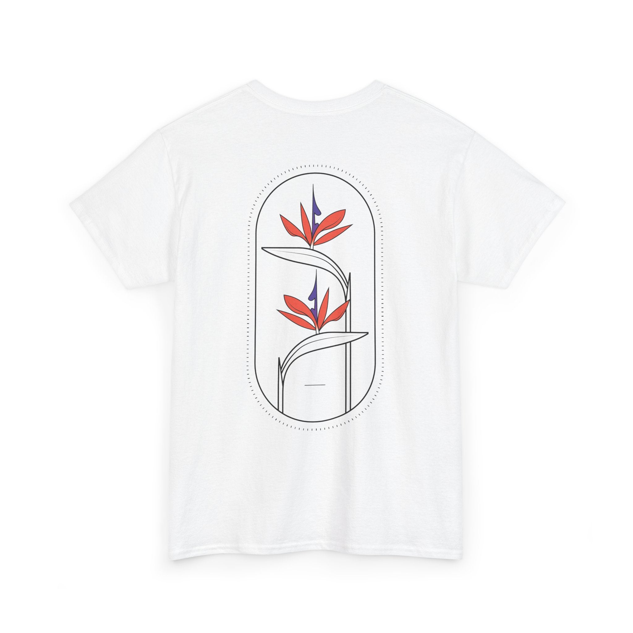 Heliconias Floral T-Shirt — Tropical Flower Graphic Tee