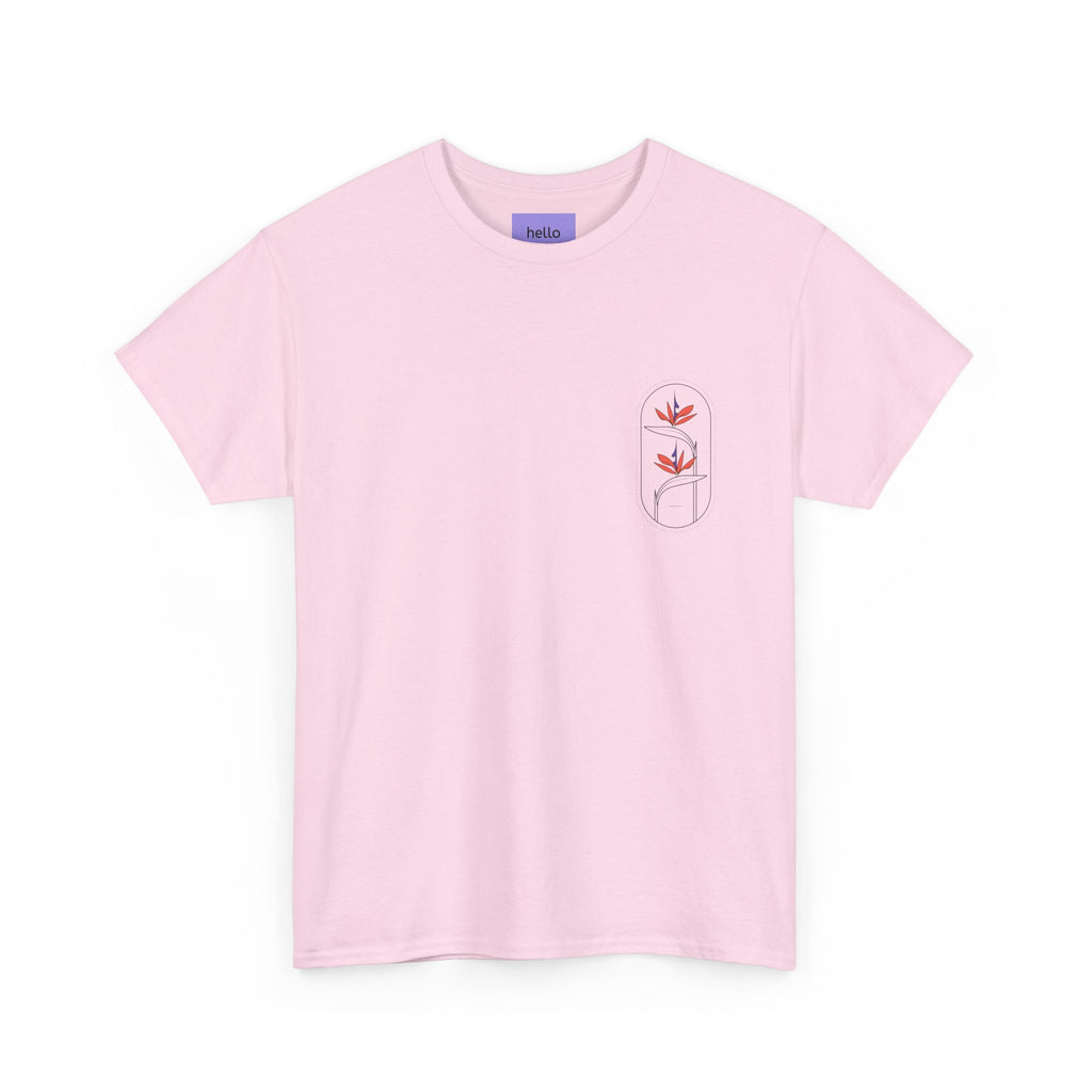 Heliconias Floral T-Shirt — Tropical Flower Graphic Tee