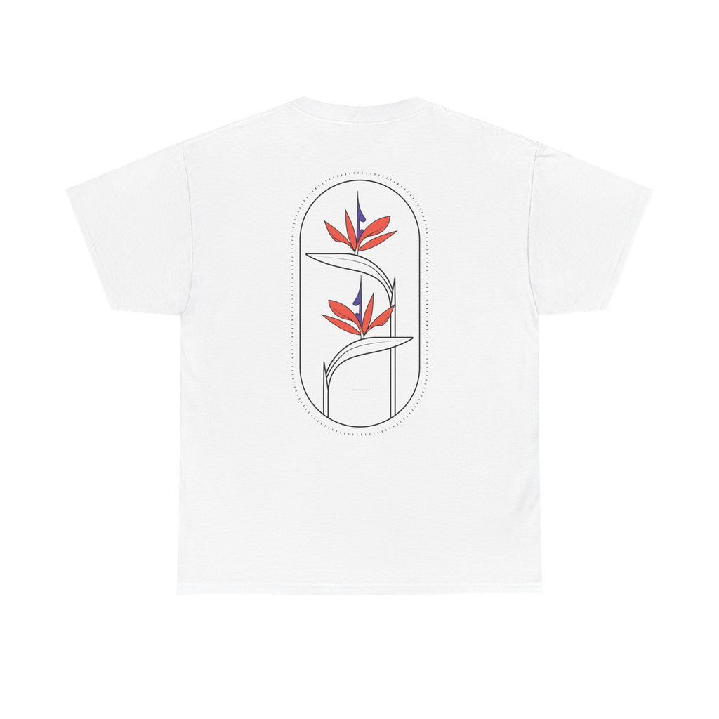 Heliconias Floral T-Shirt — Tropical Flower Graphic Tee