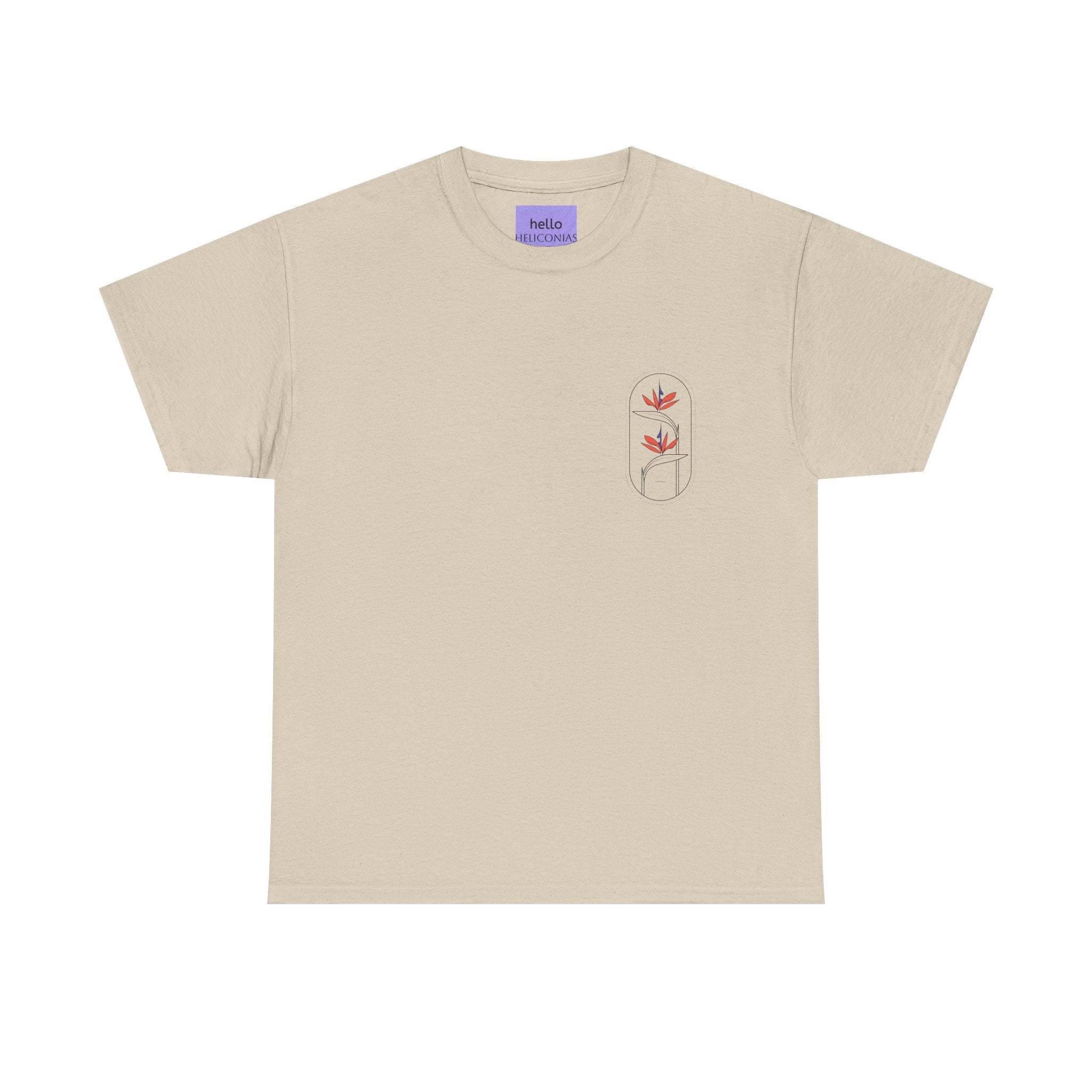 Heliconias Floral T-Shirt — Tropical Flower Graphic Tee