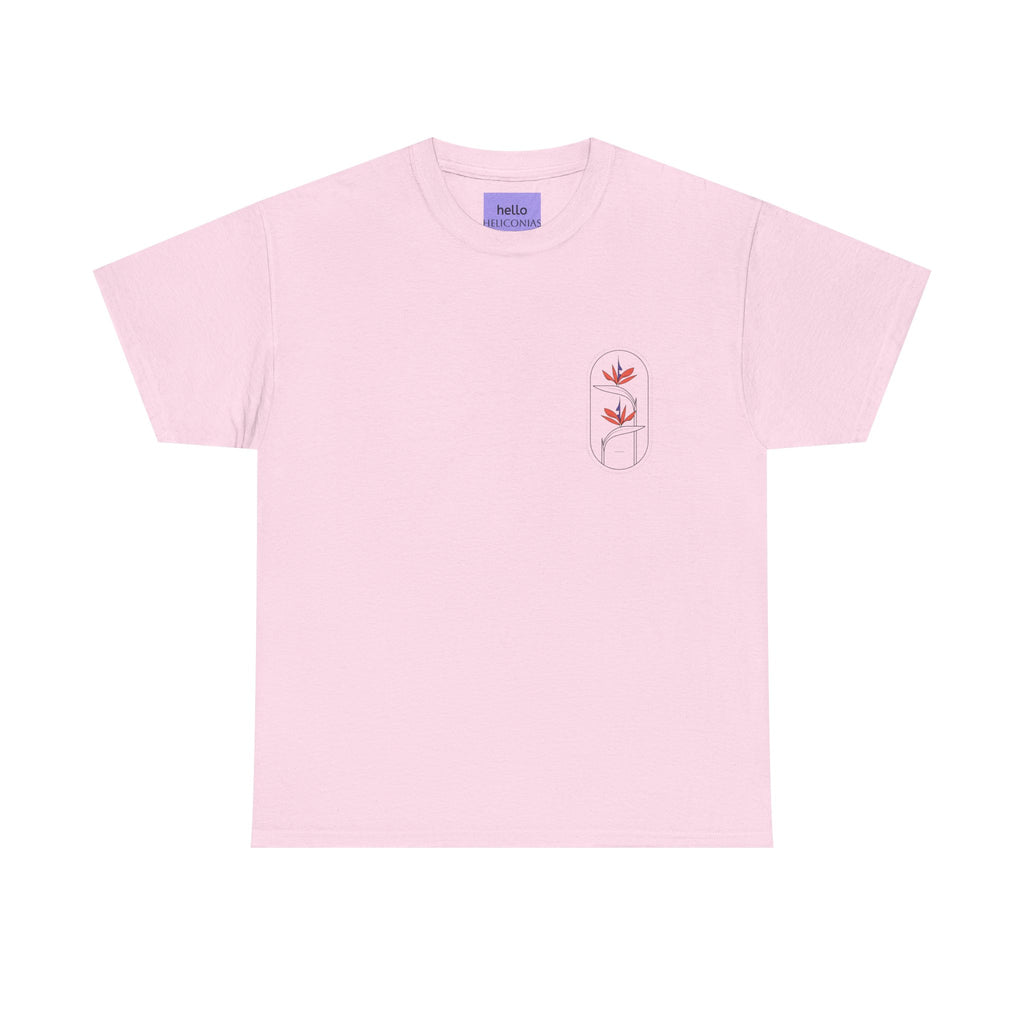 Heliconias Floral T-Shirt — Tropical Flower Graphic Tee