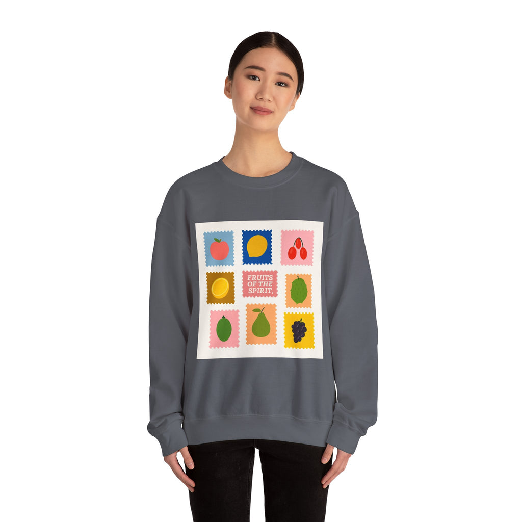 Fruit of the Spirit Crewneck Sweatshirt — Inspirational Faith Graphic