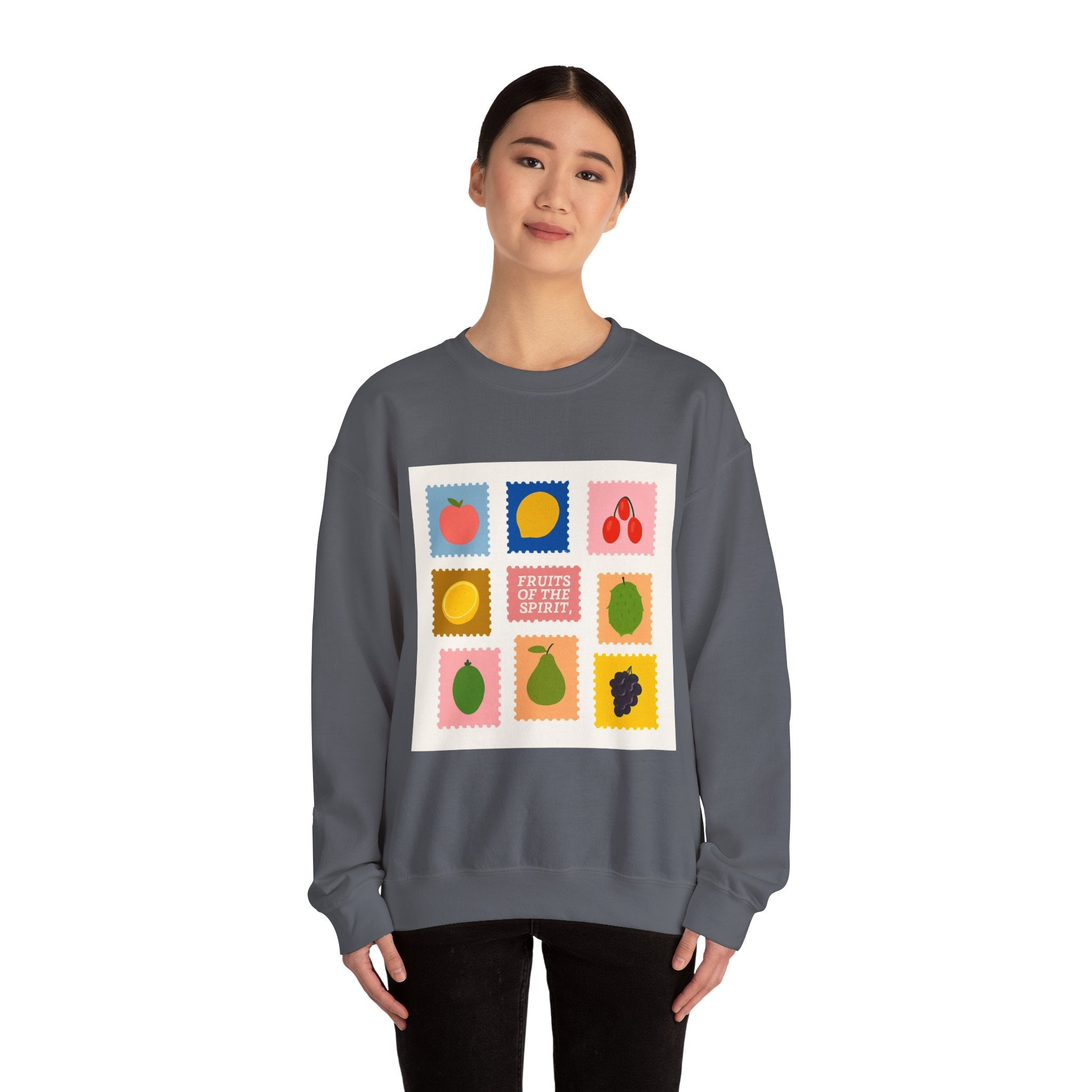 Fruit of the Spirit Crewneck Sweatshirt — Inspirational Faith Graphic