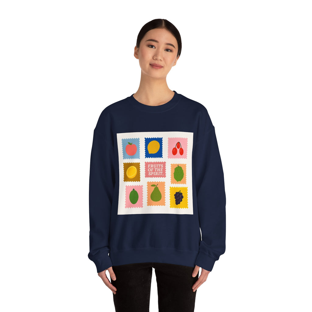 Fruit of the Spirit Crewneck Sweatshirt — Inspirational Faith Graphic