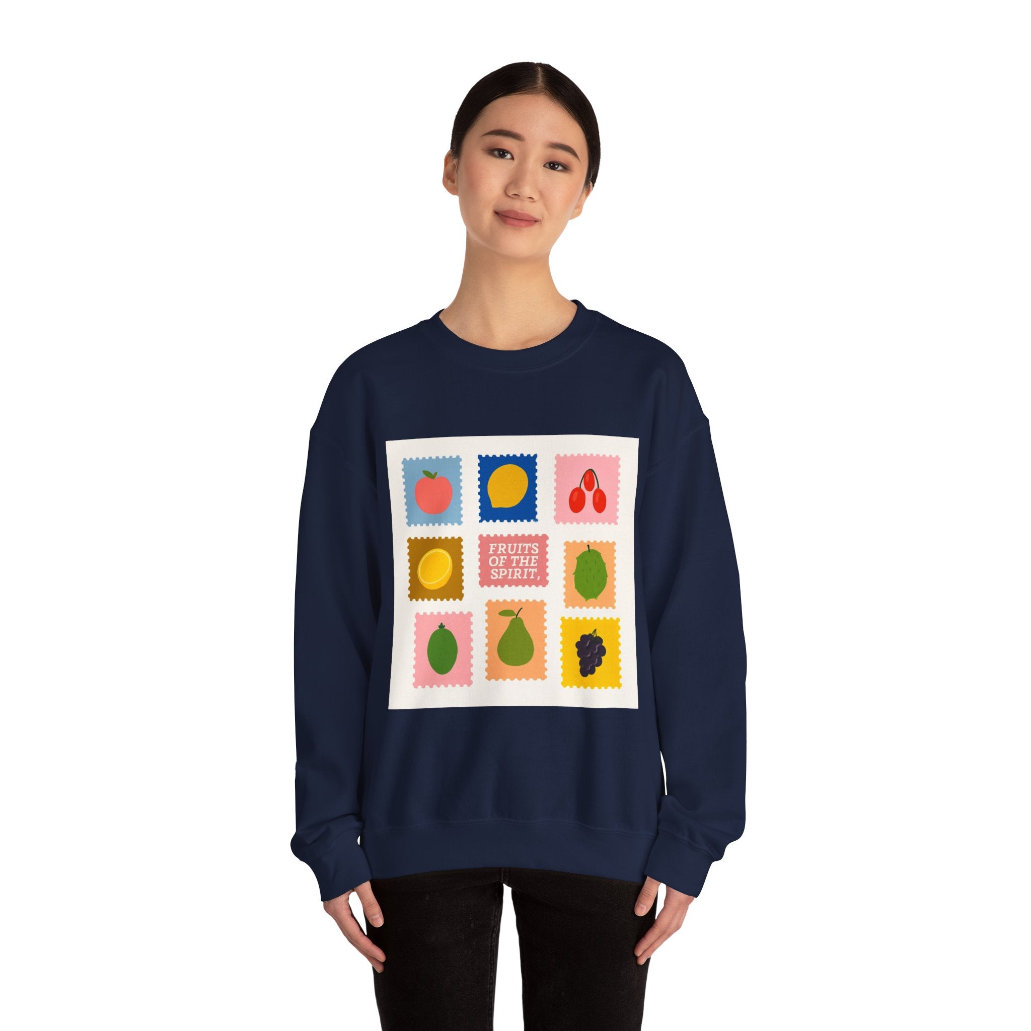 Fruit of the Spirit Crewneck Sweatshirt — Inspirational Faith Graphic