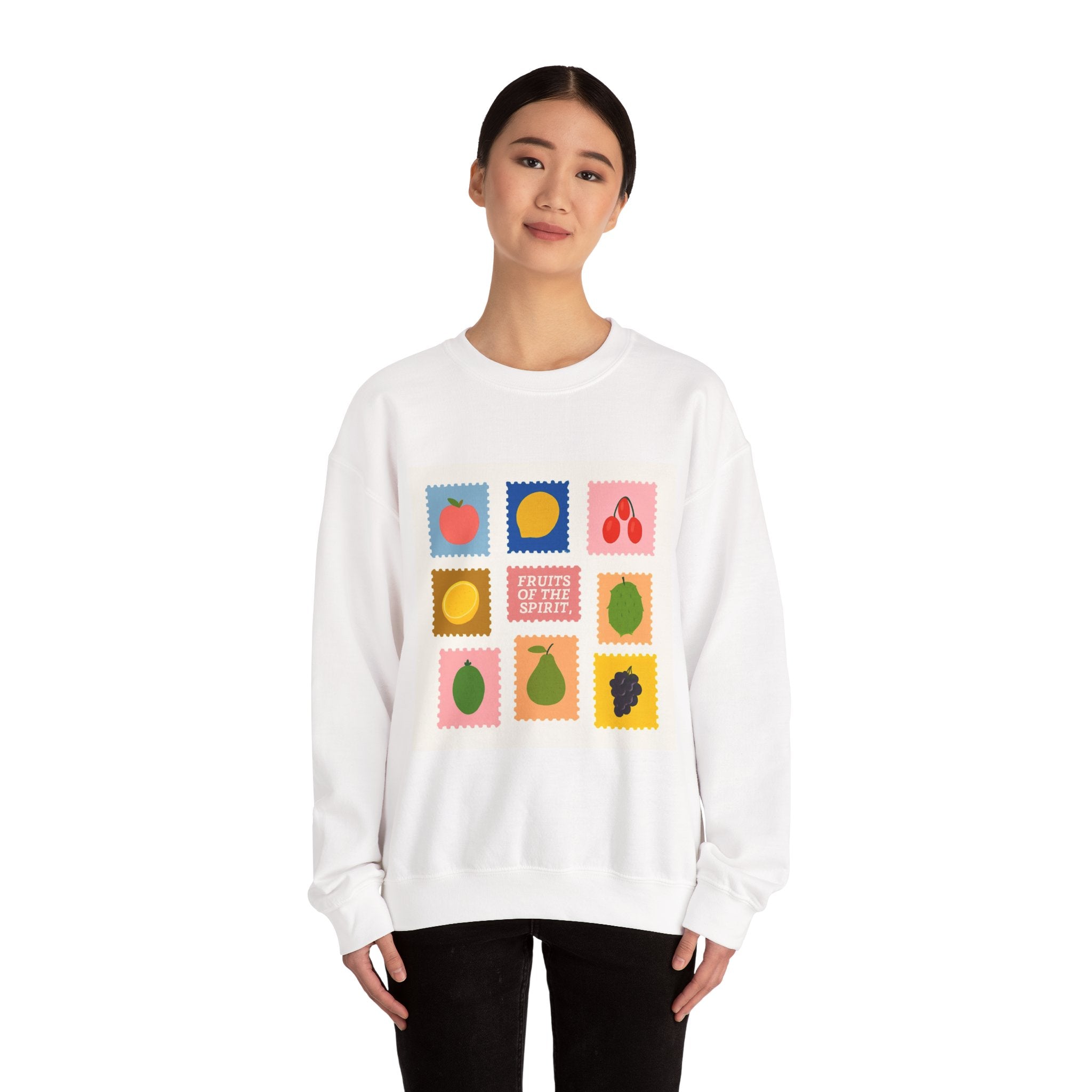 Fruit of the Spirit Crewneck Sweatshirt — Inspirational Faith Graphic