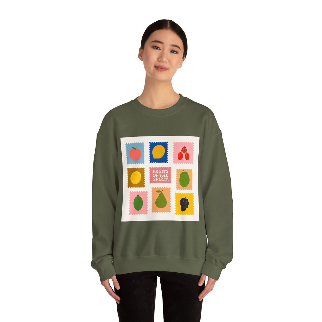 Fruit of the Spirit Crewneck Sweatshirt — Inspirational Faith Graphic