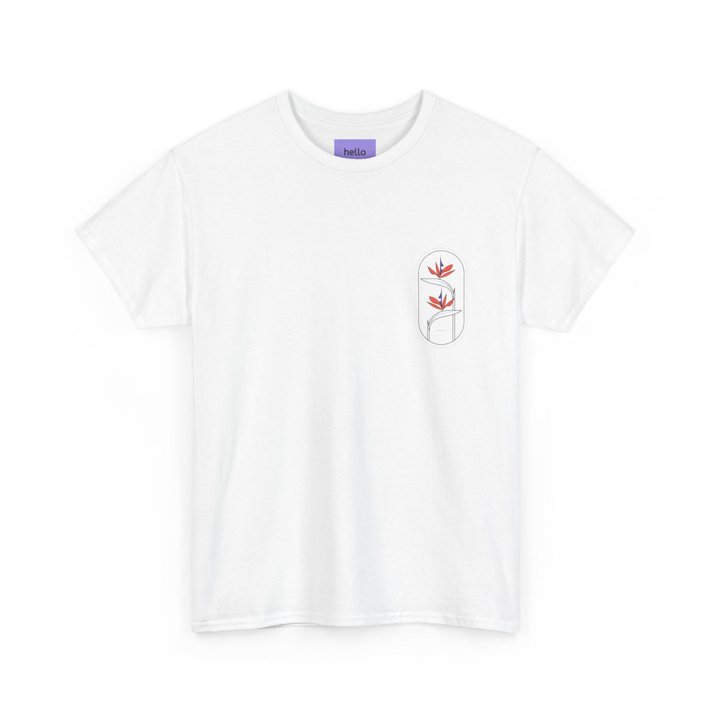 Heliconias Floral T-Shirt — Tropical Flower Graphic Tee