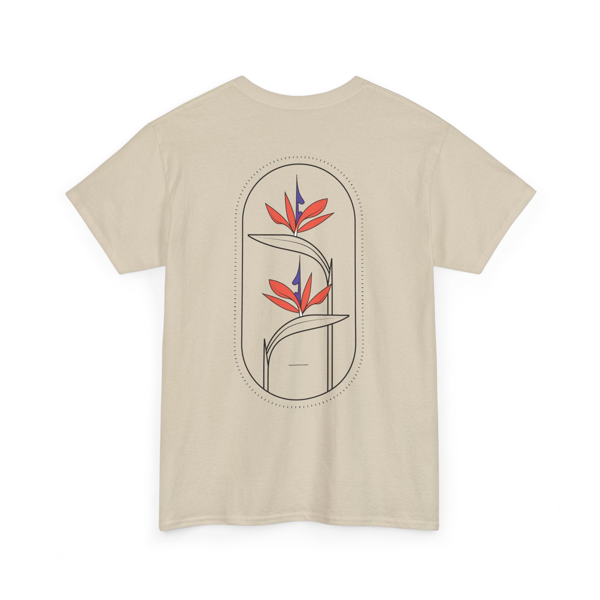 Heliconias Floral T-Shirt — Tropical Flower Graphic Tee
