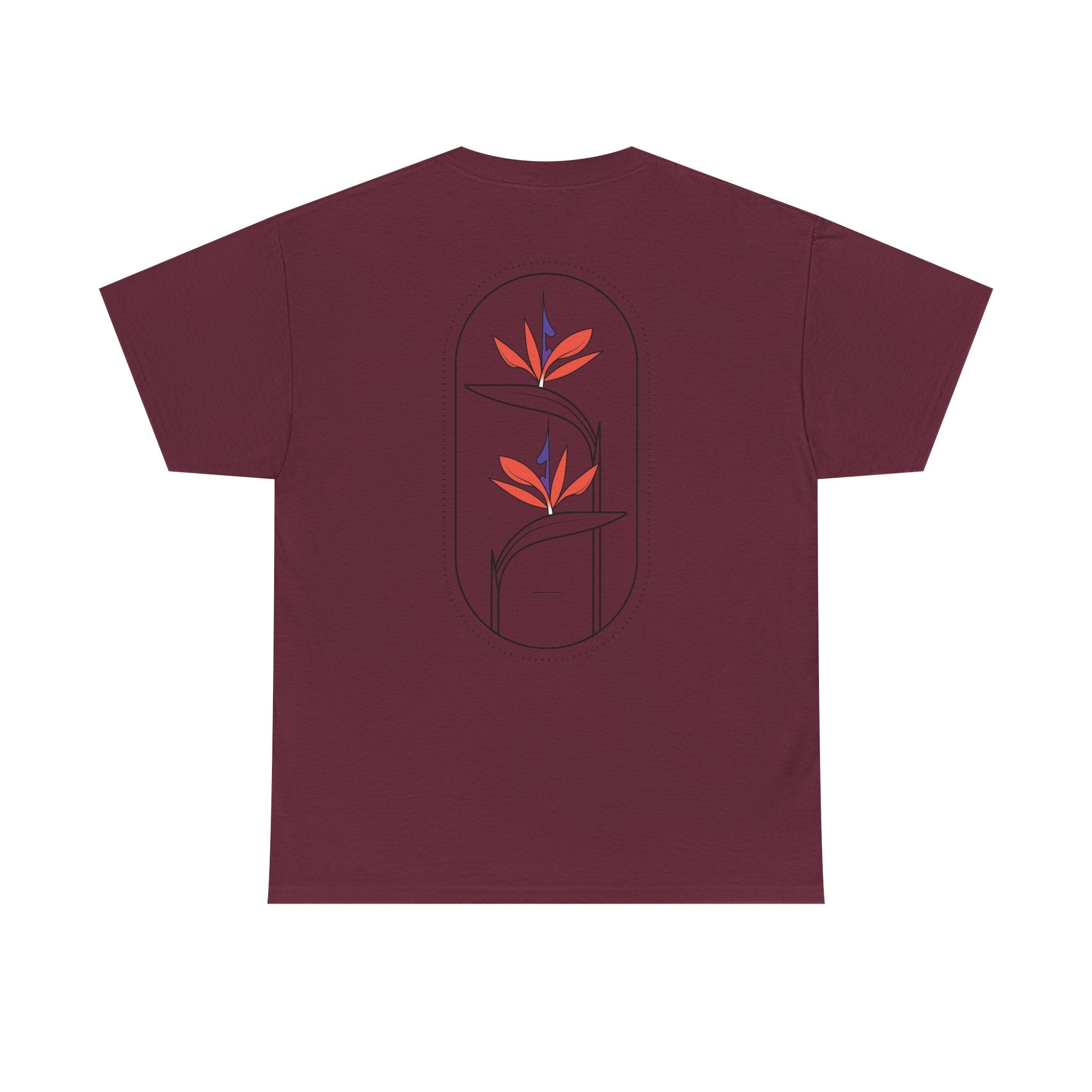 Heliconias Floral T-Shirt — Tropical Flower Graphic Tee
