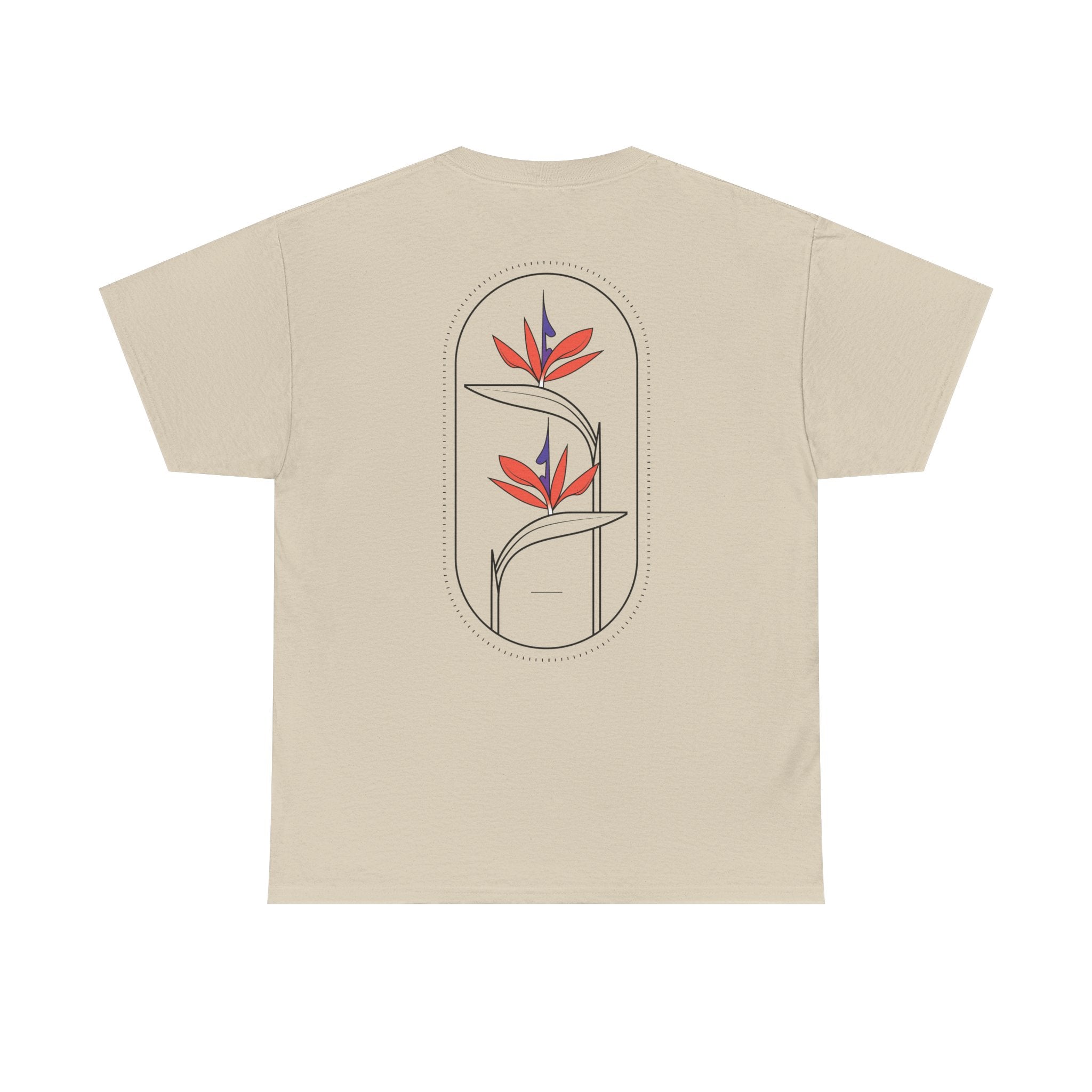 Heliconias Floral T-Shirt — Tropical Flower Graphic Tee